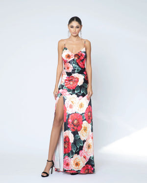 Floral Velvet dress