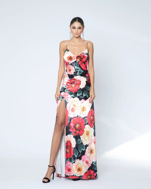 Floral Velvet dress