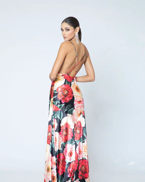 Floral Velvet dress