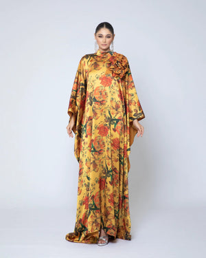 Golden Bloom Kaftan