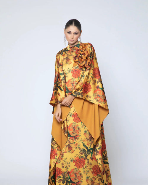 Golden Bloom Kaftan