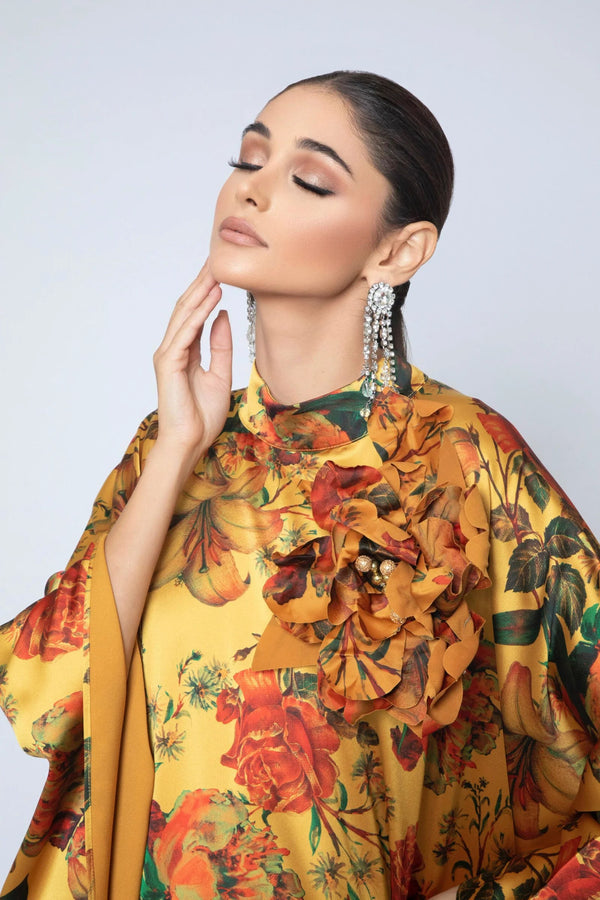 Golden Bloom Kaftan