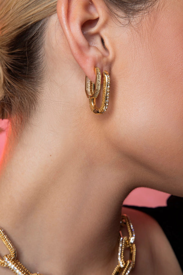 small rectangular earrings