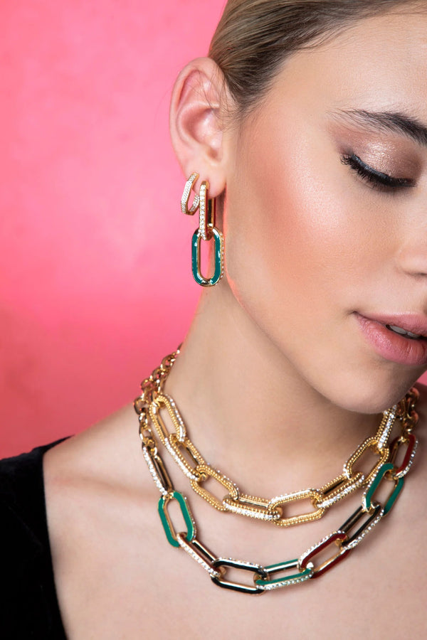 small rectangular earrings