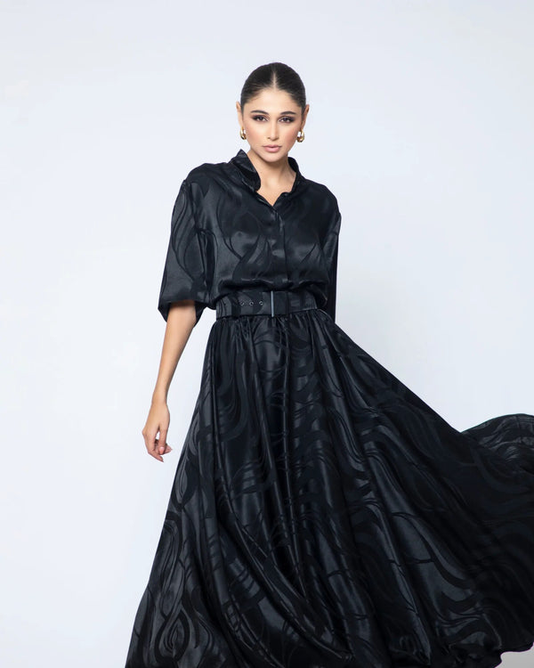 silk shirt dress