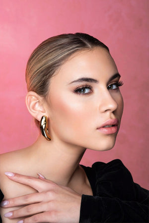 molten curve earrings