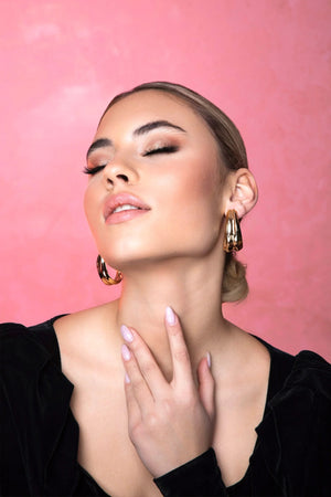 liquid fold earrings