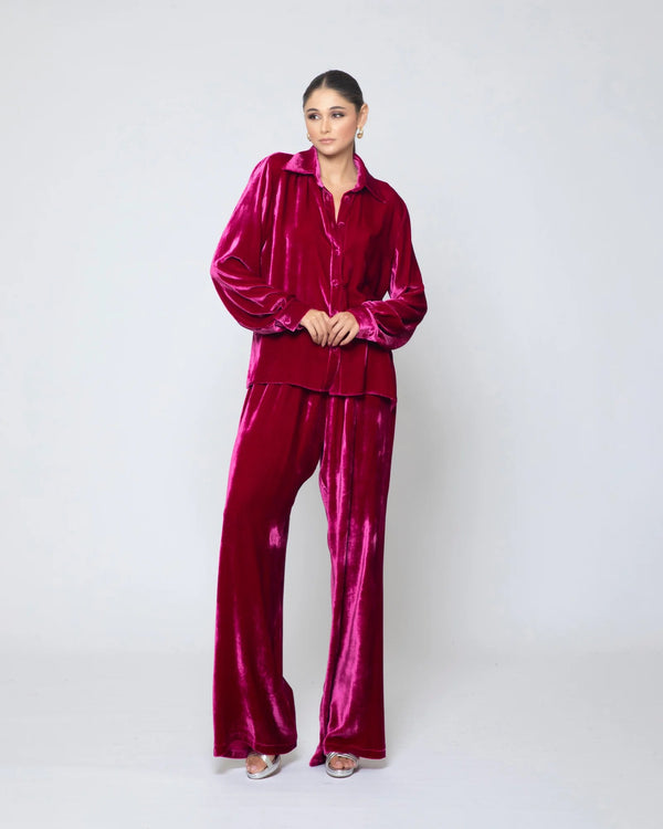 silk velvet set