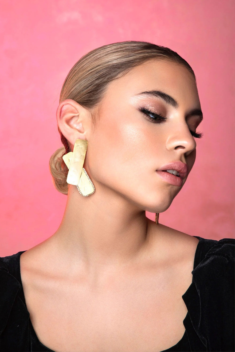 folded gleam earrings