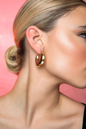 molten loop earrings