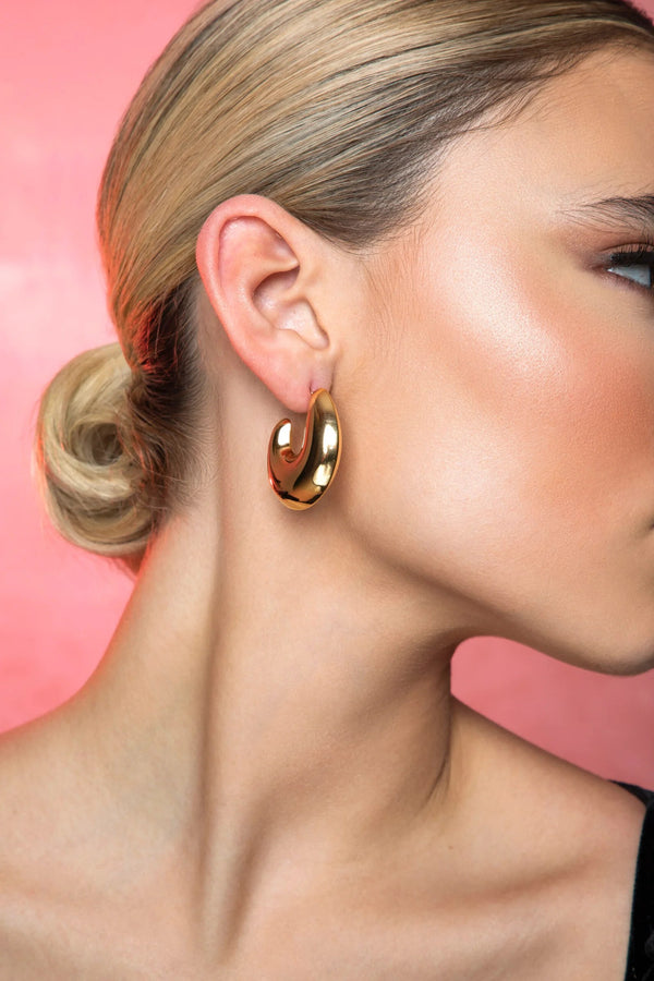 molten loop earrings