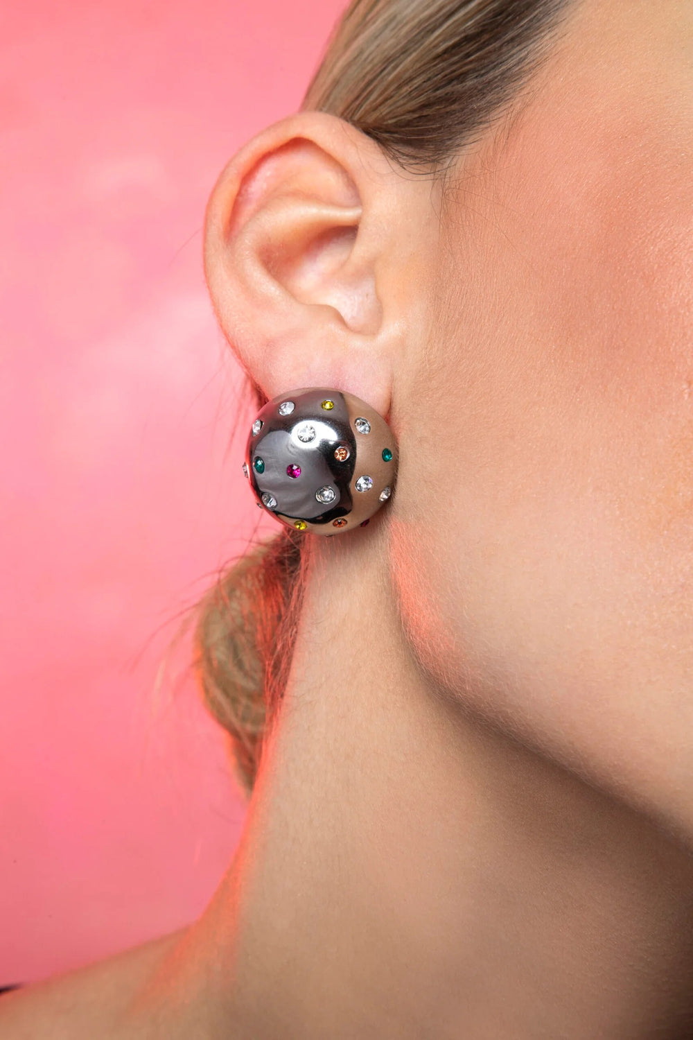 cosmo silver earrings