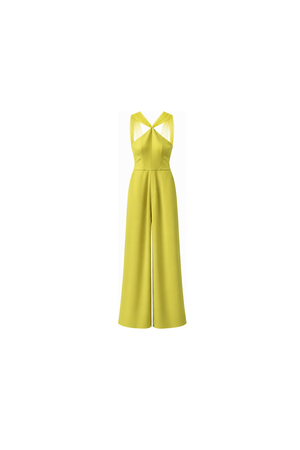 The Élan Jumpsuit — Chartreuse