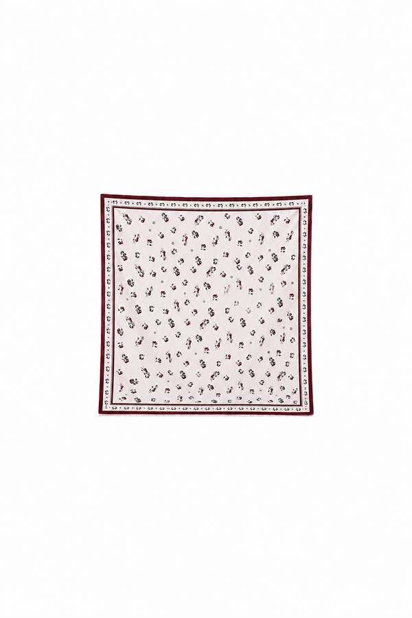 Silk Satin Cherry pink Scarf 142 × 142