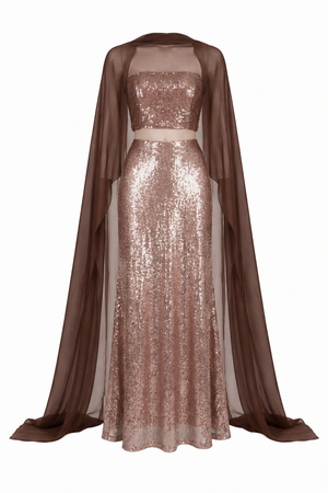 Mocha Stardust Gown
