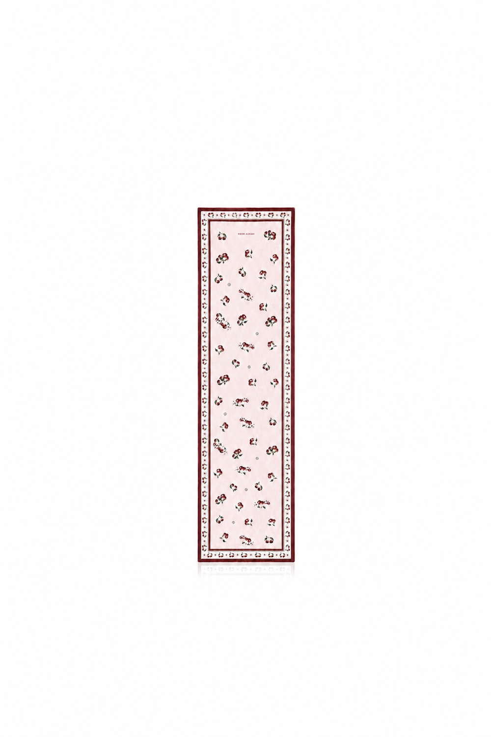 silk cotton cherry pink scarf  164 × 44