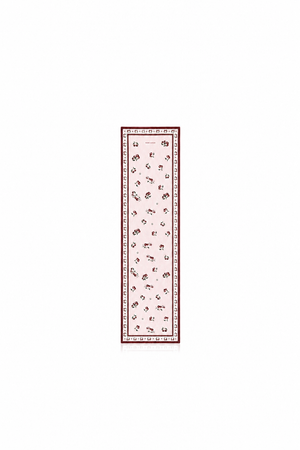 silk cotton cherry pink scarf  164 × 44
