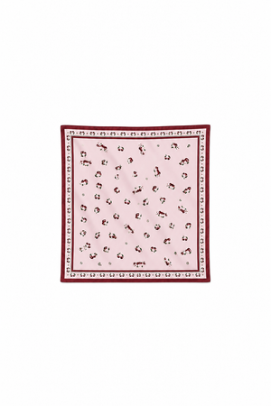 Silk Satin Cherry pink Scarf 92 × 92