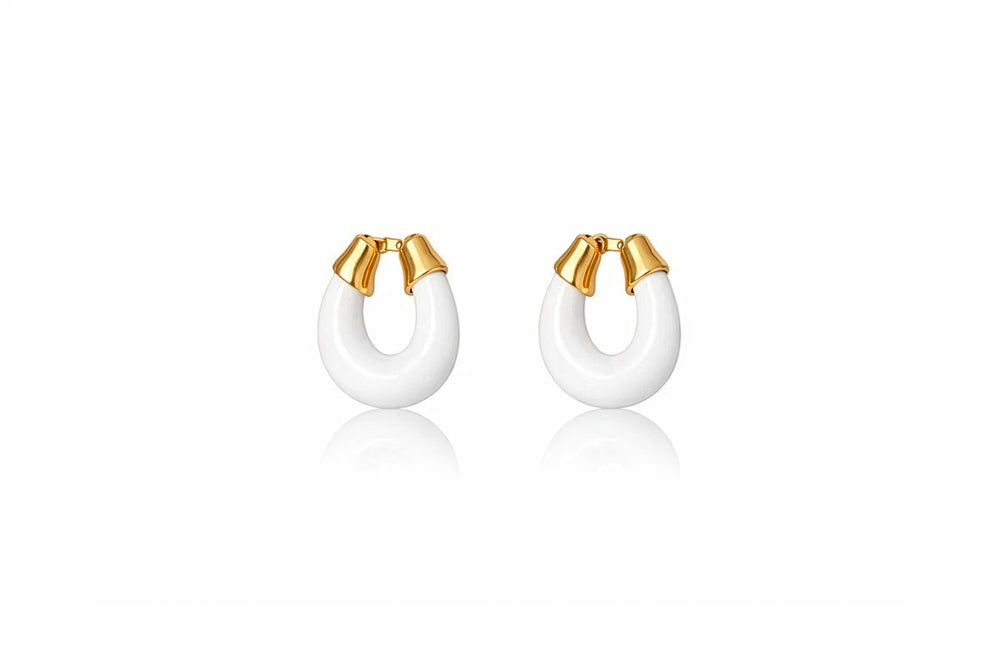 Arc Blanc earrings