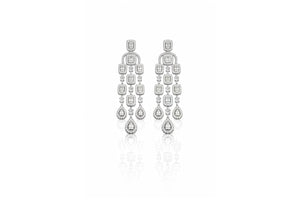Crystal Cascade Chandelier Earrings