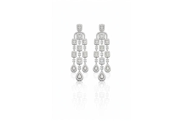 Crystal Cascade Chandelier Earrings