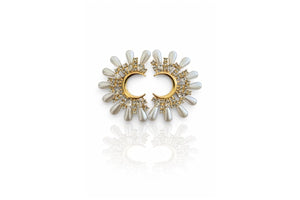 Pearl Radiance Hoop Earring