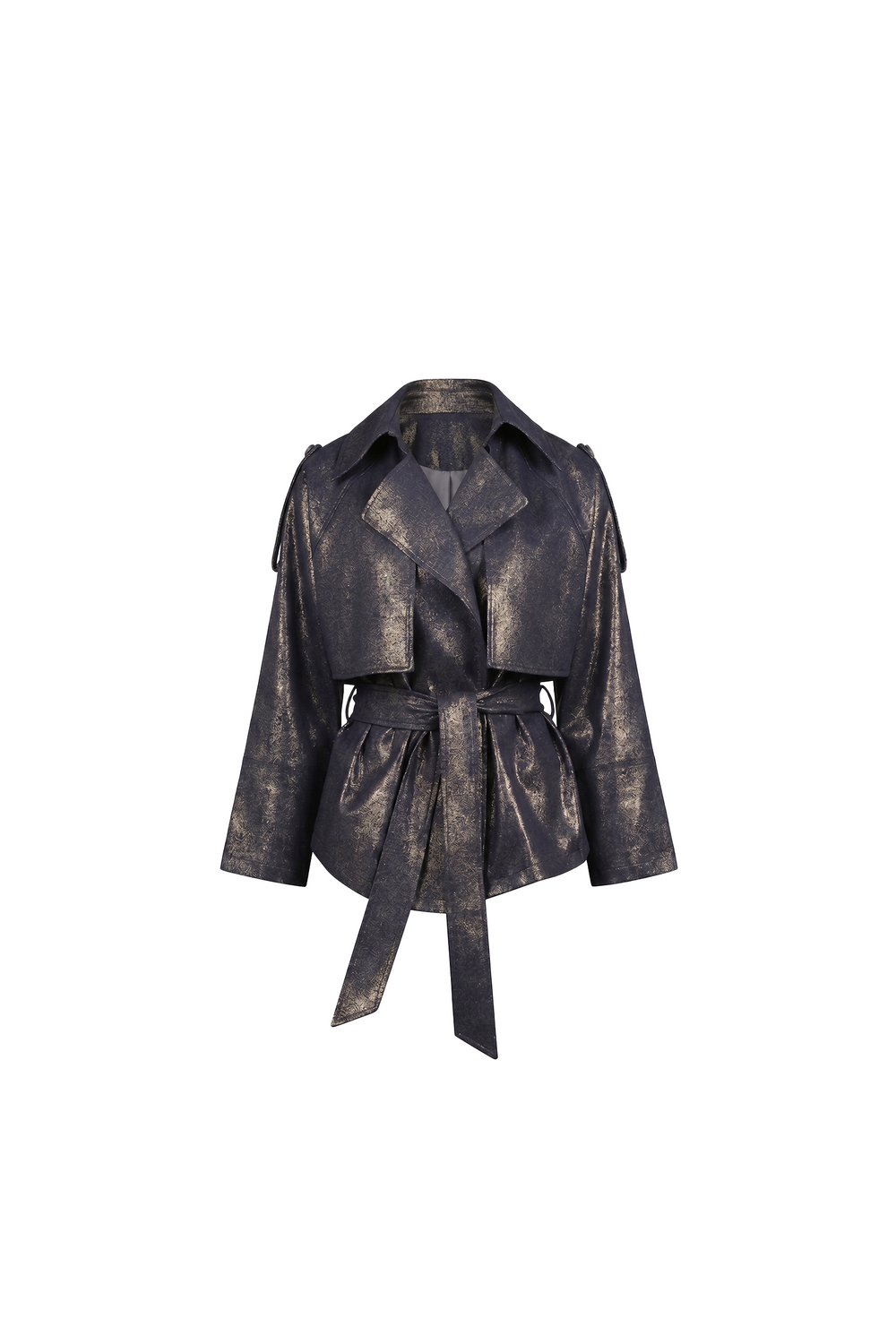 Metallic Gold Denim Jacket