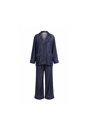 Light Denim Strass Set with trim