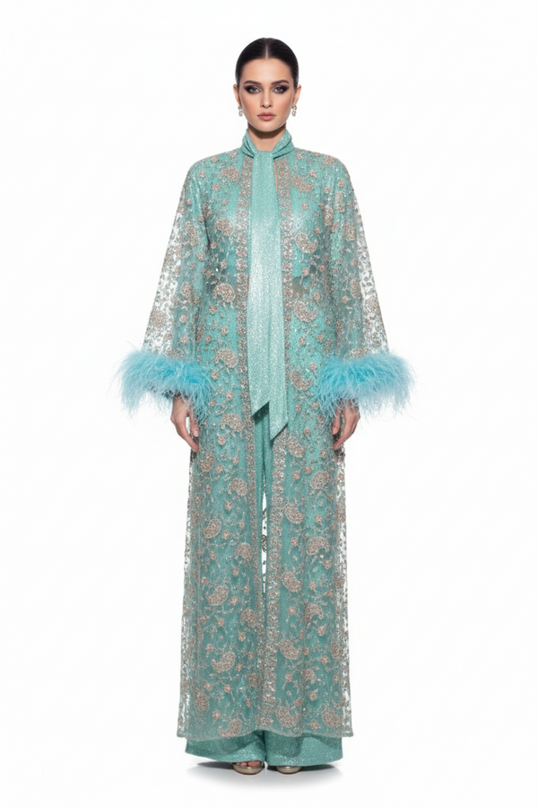 feathery kimono