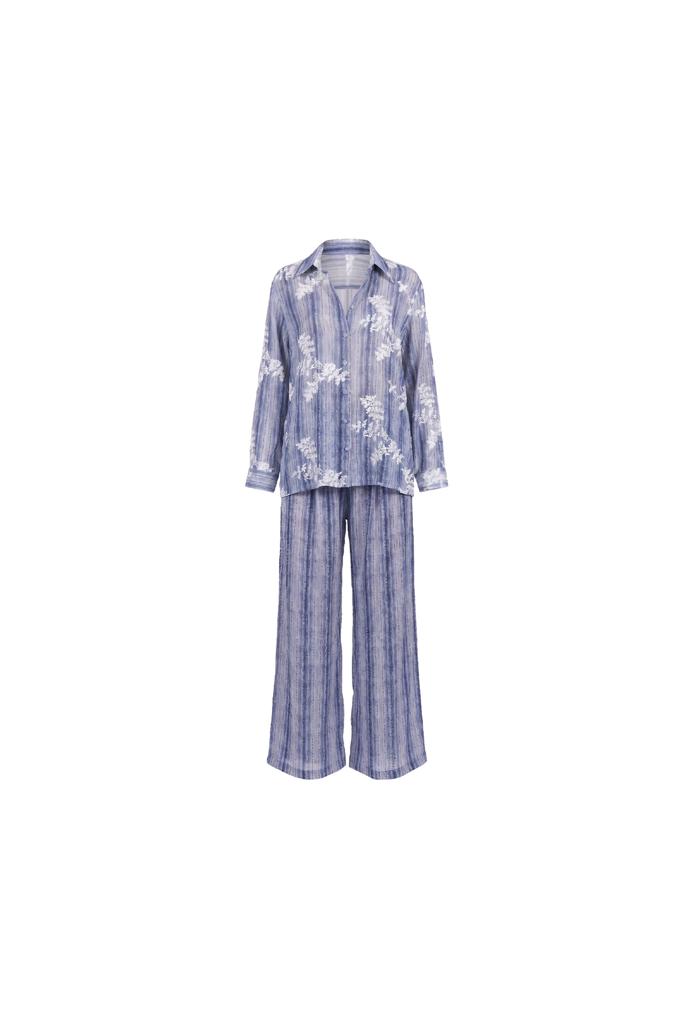 Embroidered Silk Chiffon Set