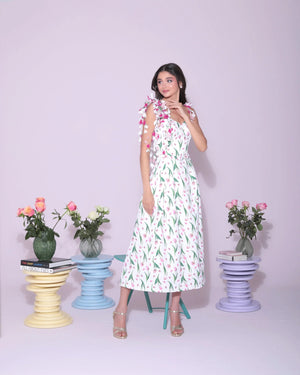 Petal Veil dress