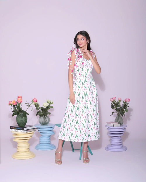 Petal Veil dress