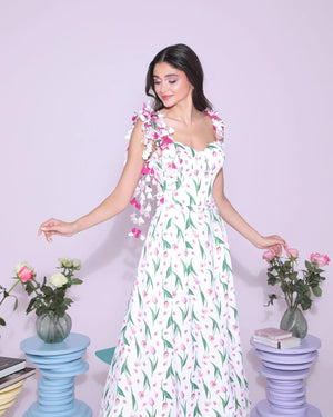 Petal Veil dress