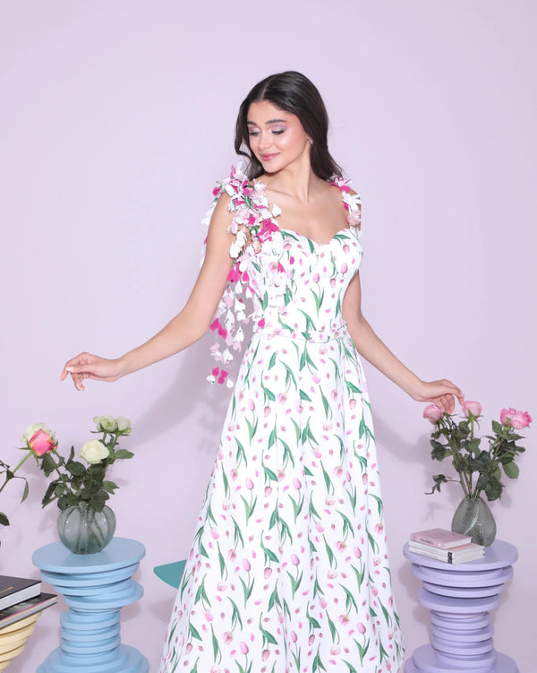 Petal Veil dress