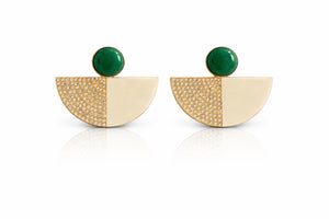 Emerald Arc Earrings