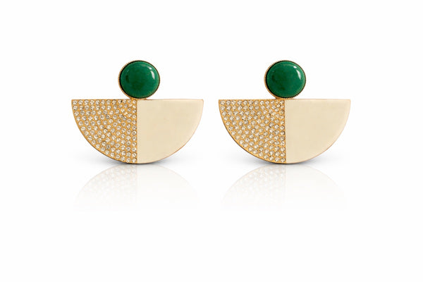 Emerald Arc Earrings
