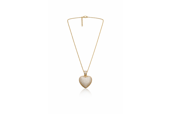 Crystal Heart Pendant Necklace