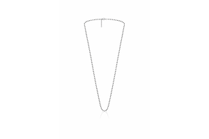 Black Beaded Chain Necklace