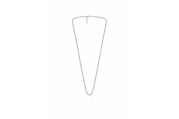 Black Beaded Chain Necklace