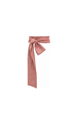 Noor Azhari dusty rose sash belt