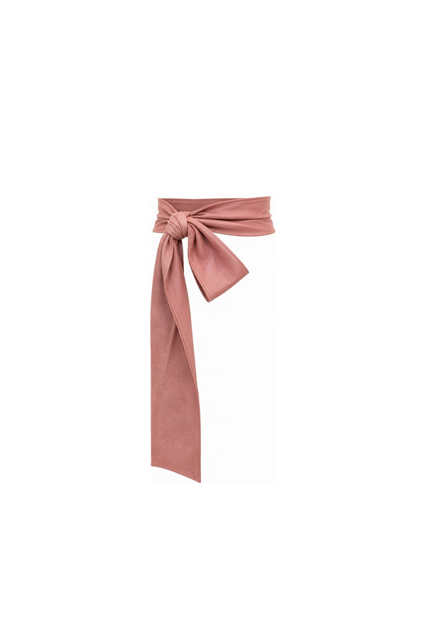 Noor Azhari dusty rose sash belt