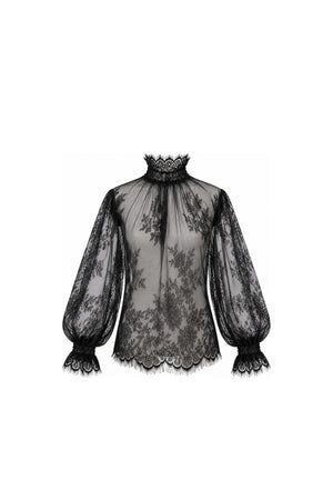 Midnight Lace Blouse