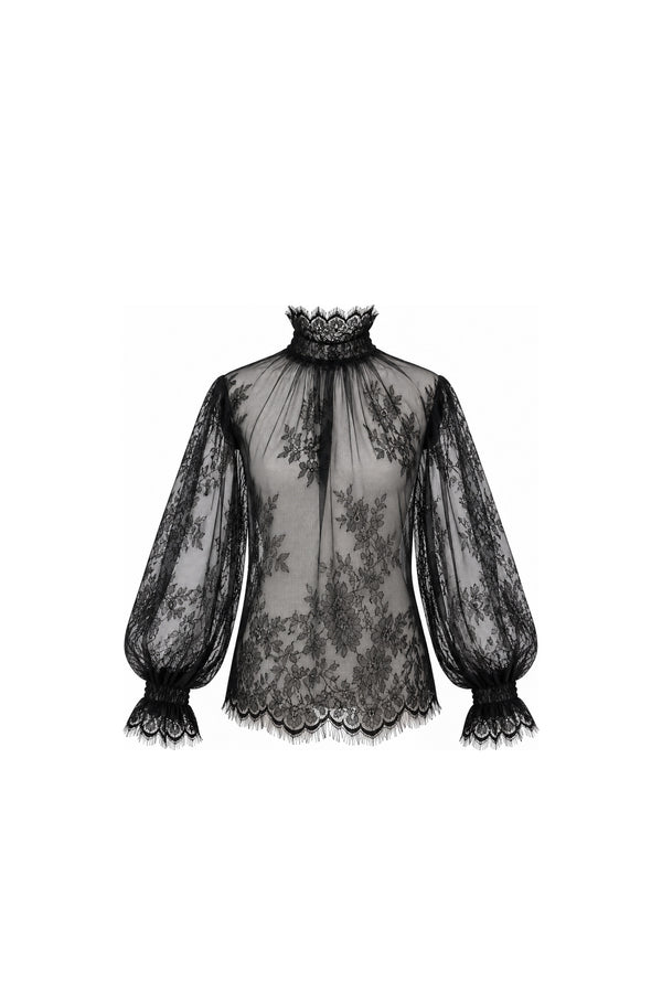 Midnight Lace Blouse