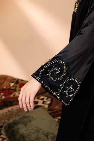 noir luxe abaya