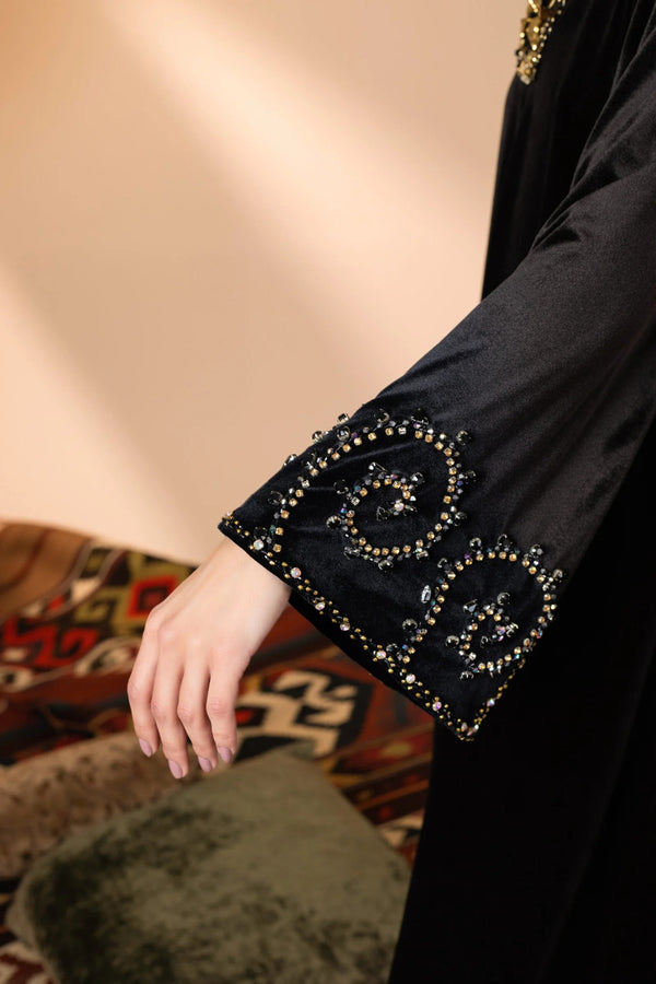 noir luxe abaya