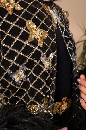 Fadar butterfly abaya