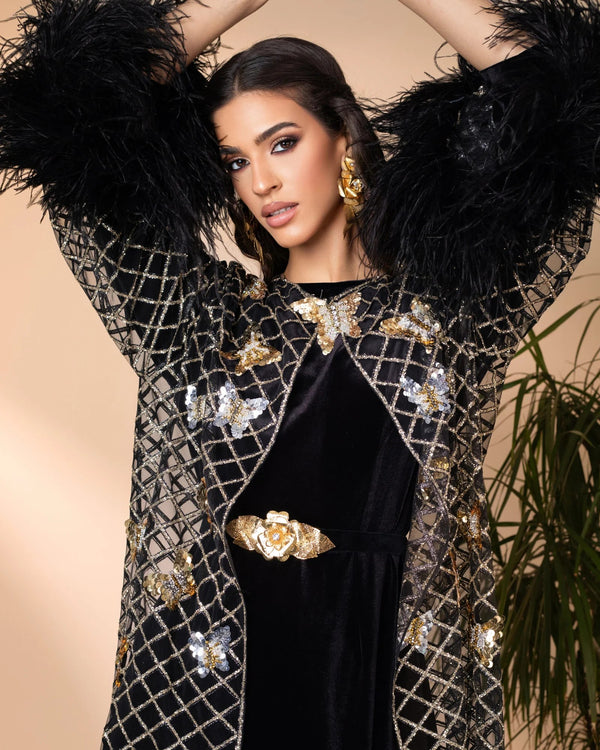 Fadar butterfly abaya