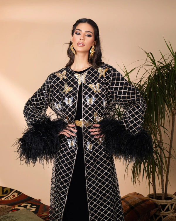 Fadar butterfly abaya