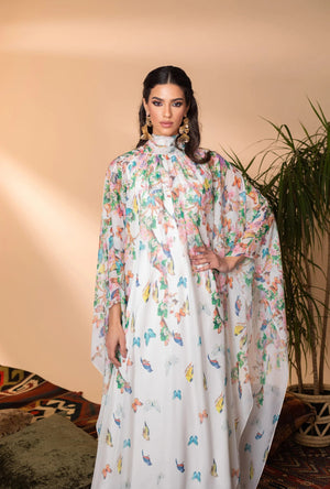 Silk butterfly dress