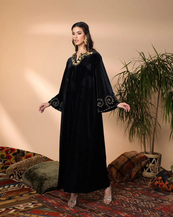 noir luxe abaya